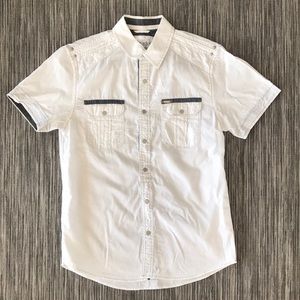 Guess Casual Button Down Short Sleeve Shirt